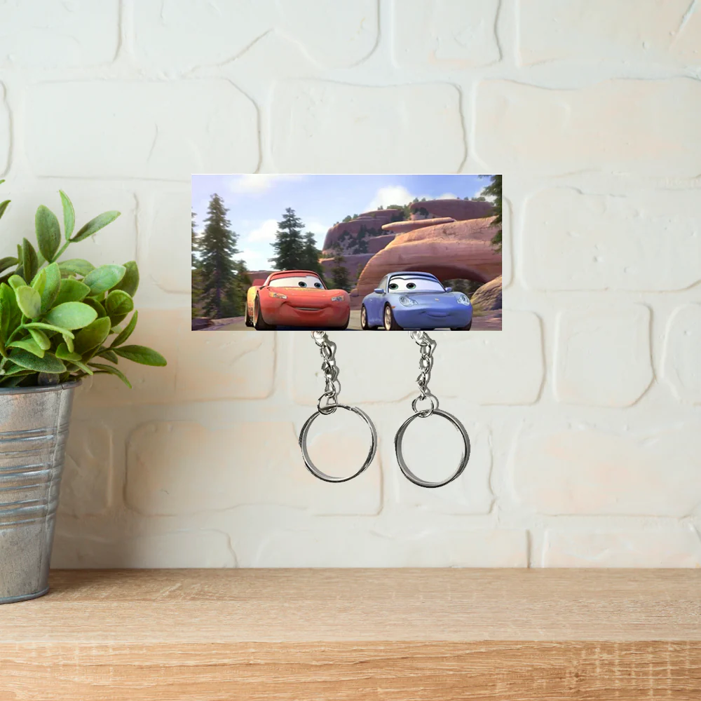 Lightning McQueen & Sally couple key holder